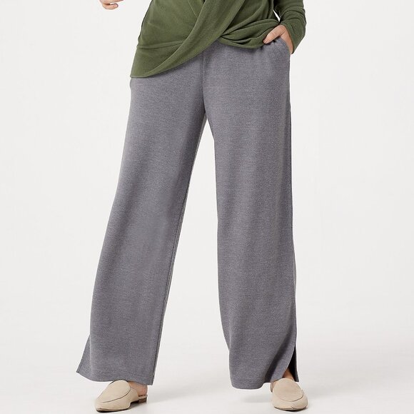 Lisa Rinna Collection Brushed Hacci Pants   13015 - Picture 1 of 1
